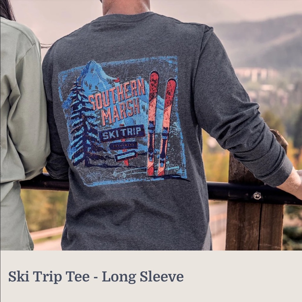 Southern Marsh long sleeve pocket tee